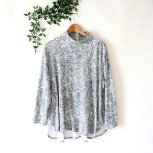 Chico's Silver Patterned Blouse